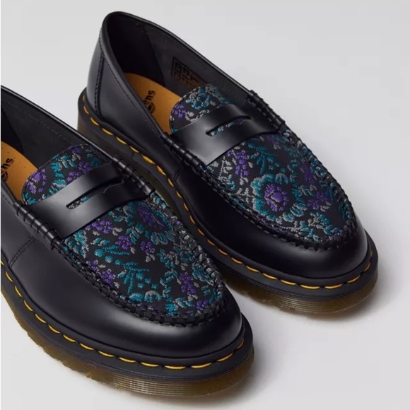 NWT DR. MARTENS Penton Floral Jacquard Loafer! - Picture 1 of 10